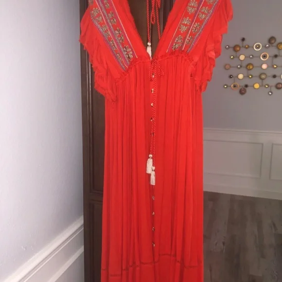 Free People Red dress - Picture 5 of 16